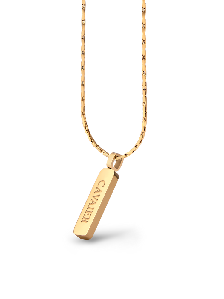 Supreme gold 2025 bar pendant